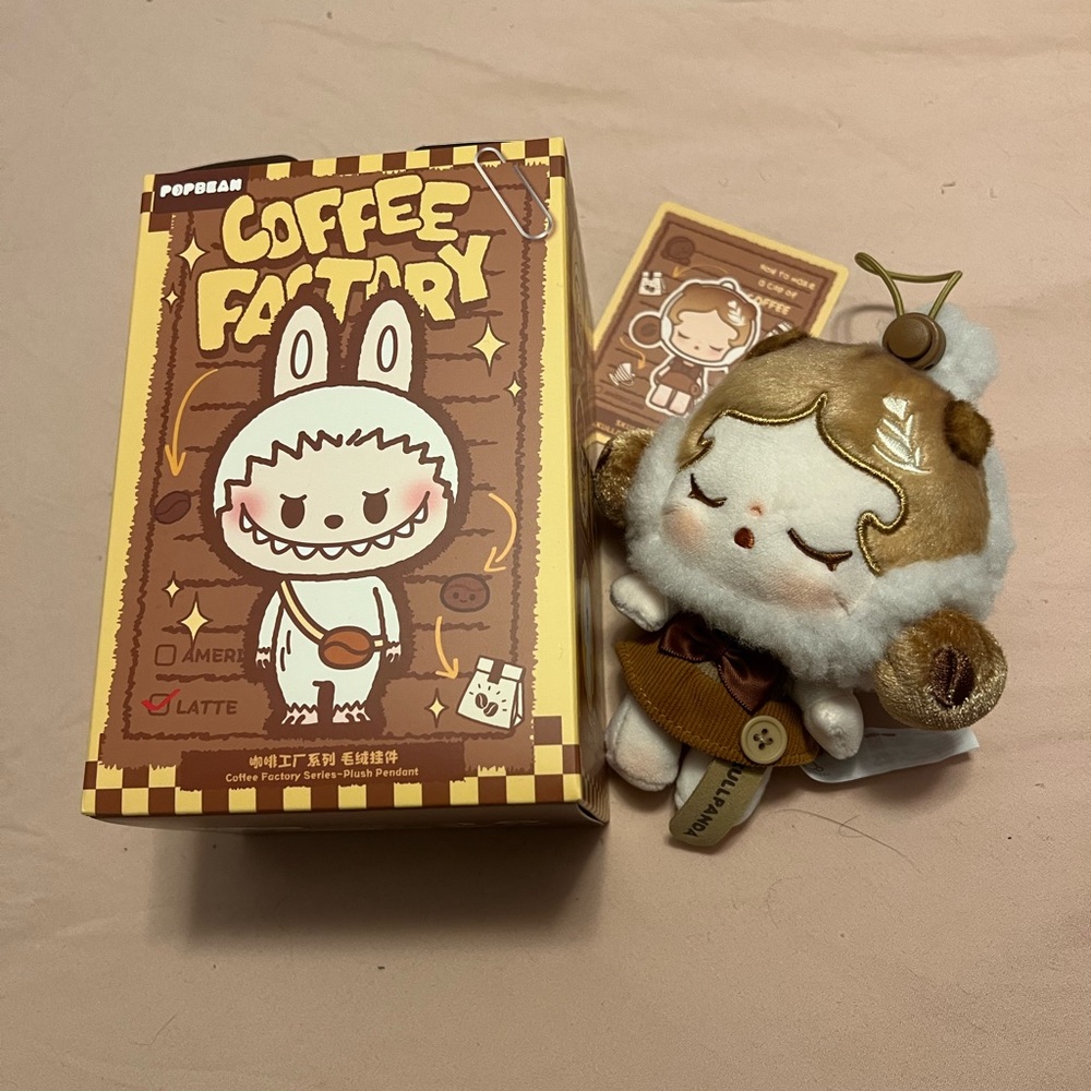 Pop Bean Coffee Factory Series Skull Panda Plush Toy